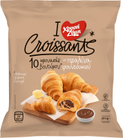 Croissants με πραλίνα φουντουκιού