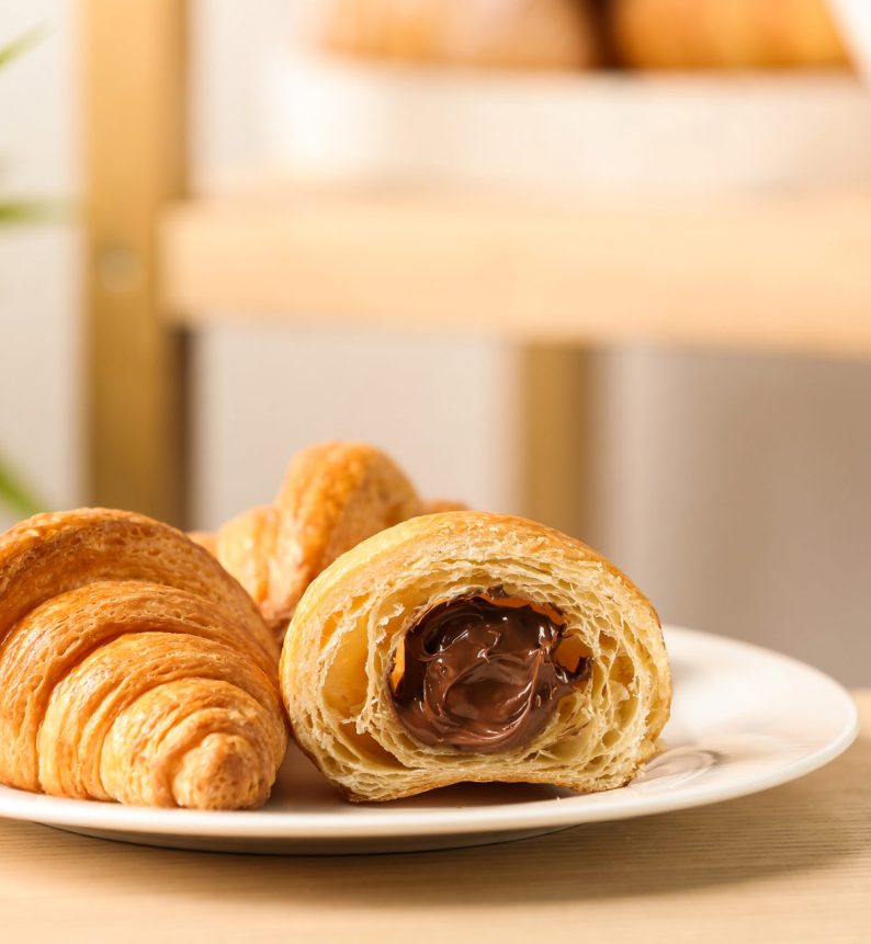 Croissants με πραλίνα φουντουκιού Χρυσή Ζύμη