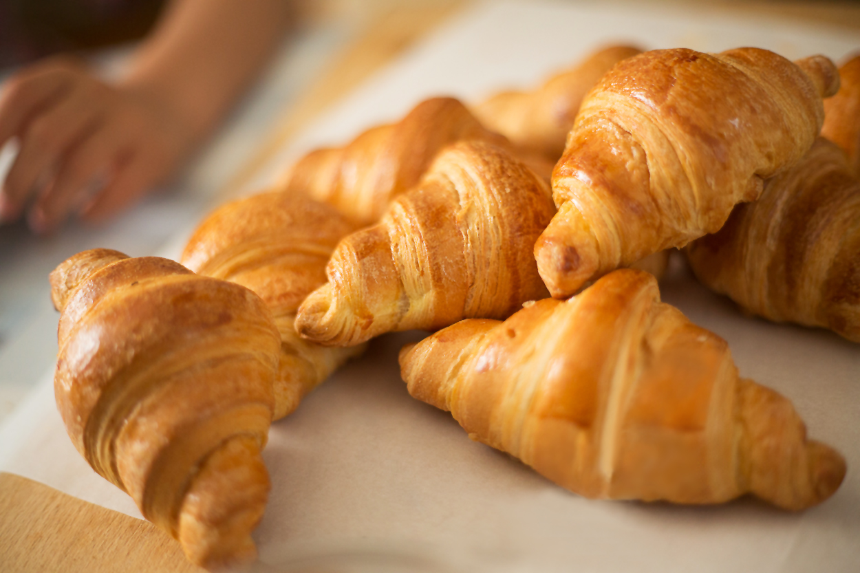 Croissants με τυρί κρέμα και γαλοπούλα Χρυσή Ζύμη