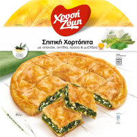 Σπιτική Χορτόπιτα με σπανάκι, αντίδια, πράσο και μυζήθρα