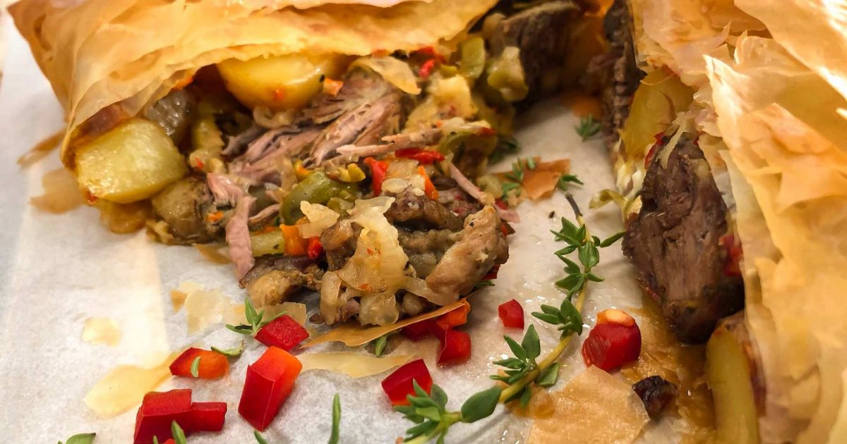 Lamb “Kleftiko” in Crispy Filo Pastry Χρυσή Ζύμη