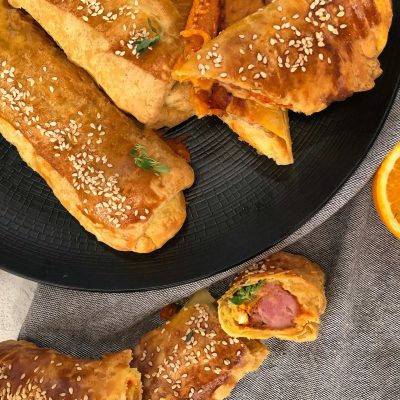 Χωριάτικες Λουκανικόπιτες με σφολιάτα Χρύση Ζύμη από τον Λάμπρο Βακιάρο
