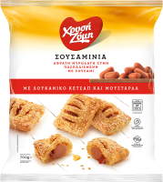 Σουσαμίνια Λουκάνικο κέτσαπ και μουστάρδα