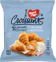 Butter Croissants with cream cheese and turkey